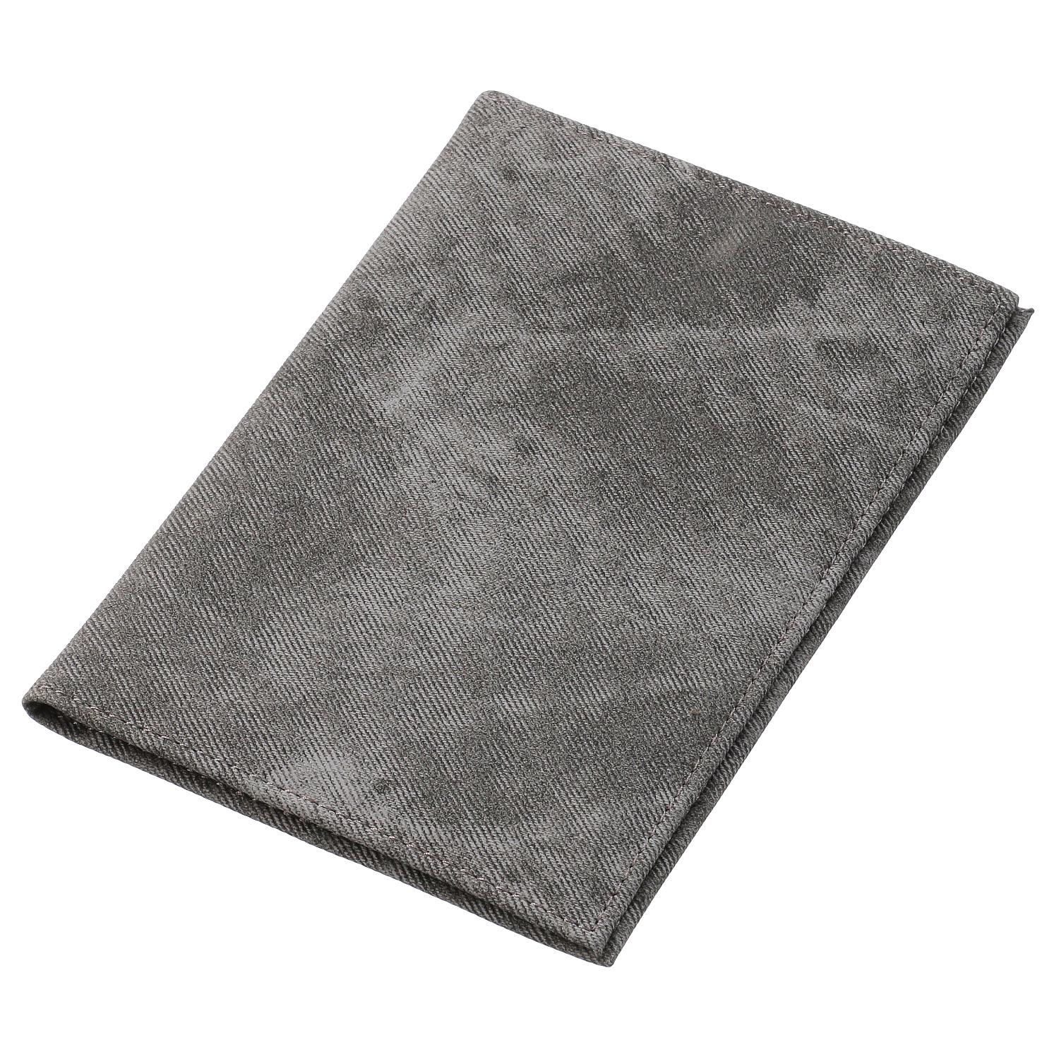 Denim-patterned health insurance card holder
