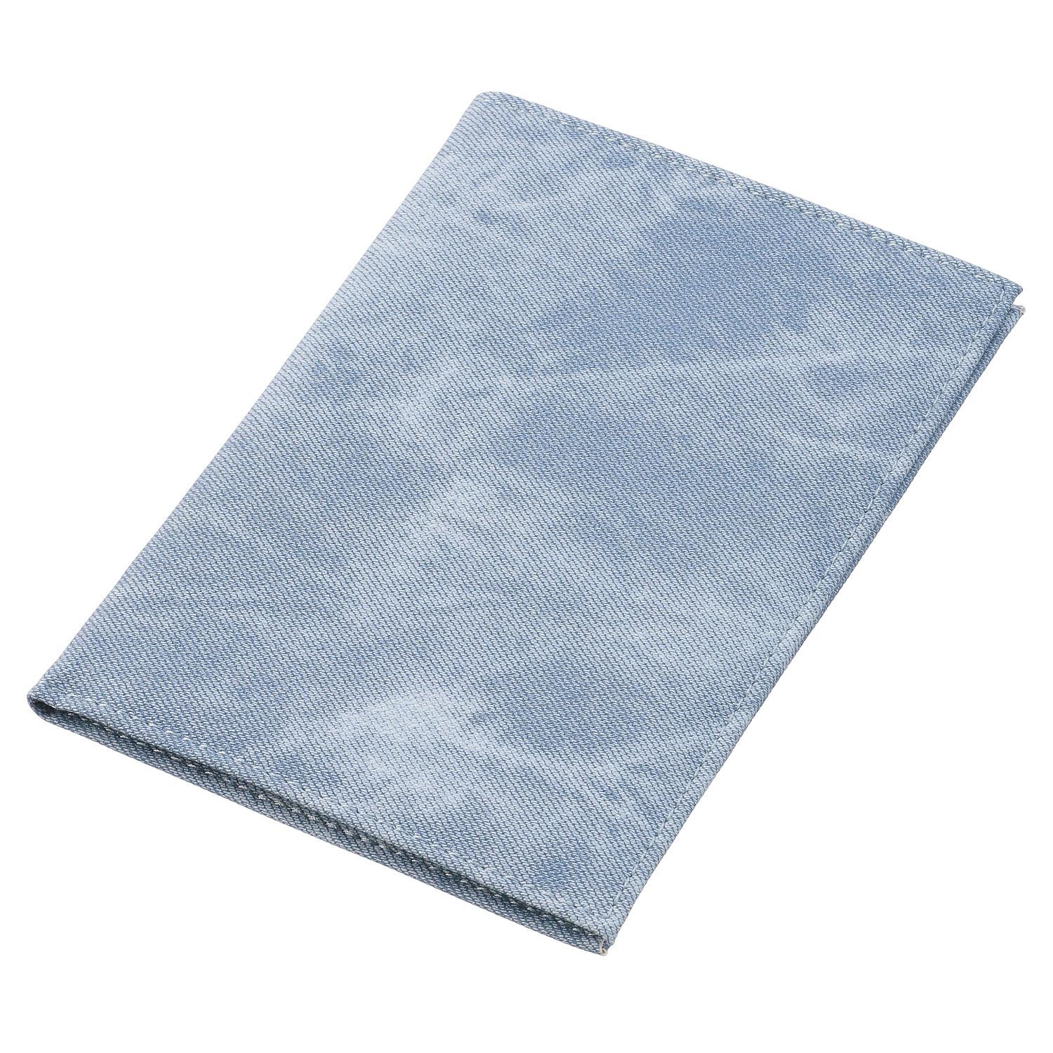 Denim-patterned health insurance card holder