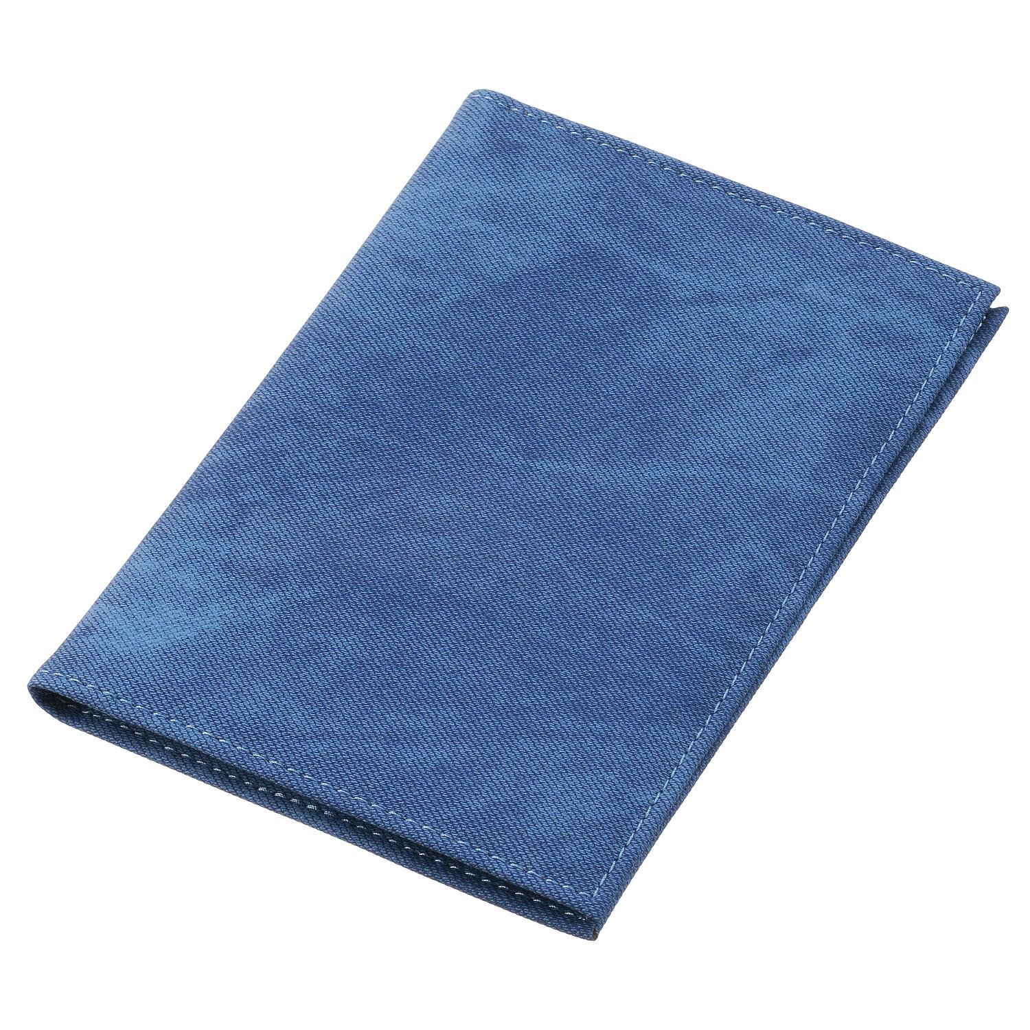 Denim-patterned health insurance card holder