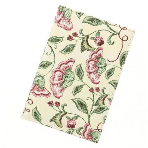 Floral Embroidery Pattern Health Insurance Card & Medication Record Case