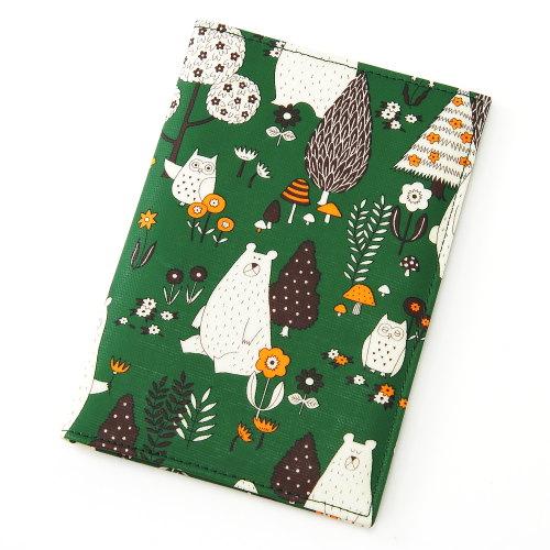 Forest Animal Print Health Insurance Card & Medication Record Case