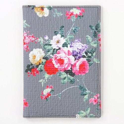 Flower Bouquet Pattern Health Insurance Card & Medication Record Case