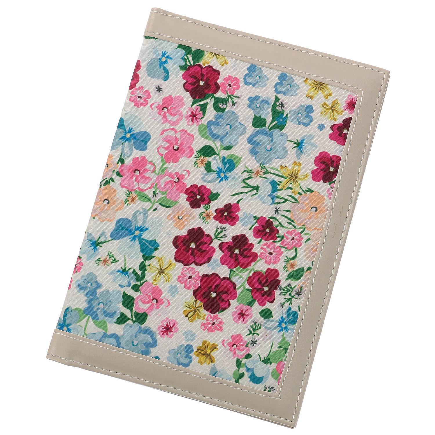 Small Floral Pattern Health Insurance Card & Medication Record Case