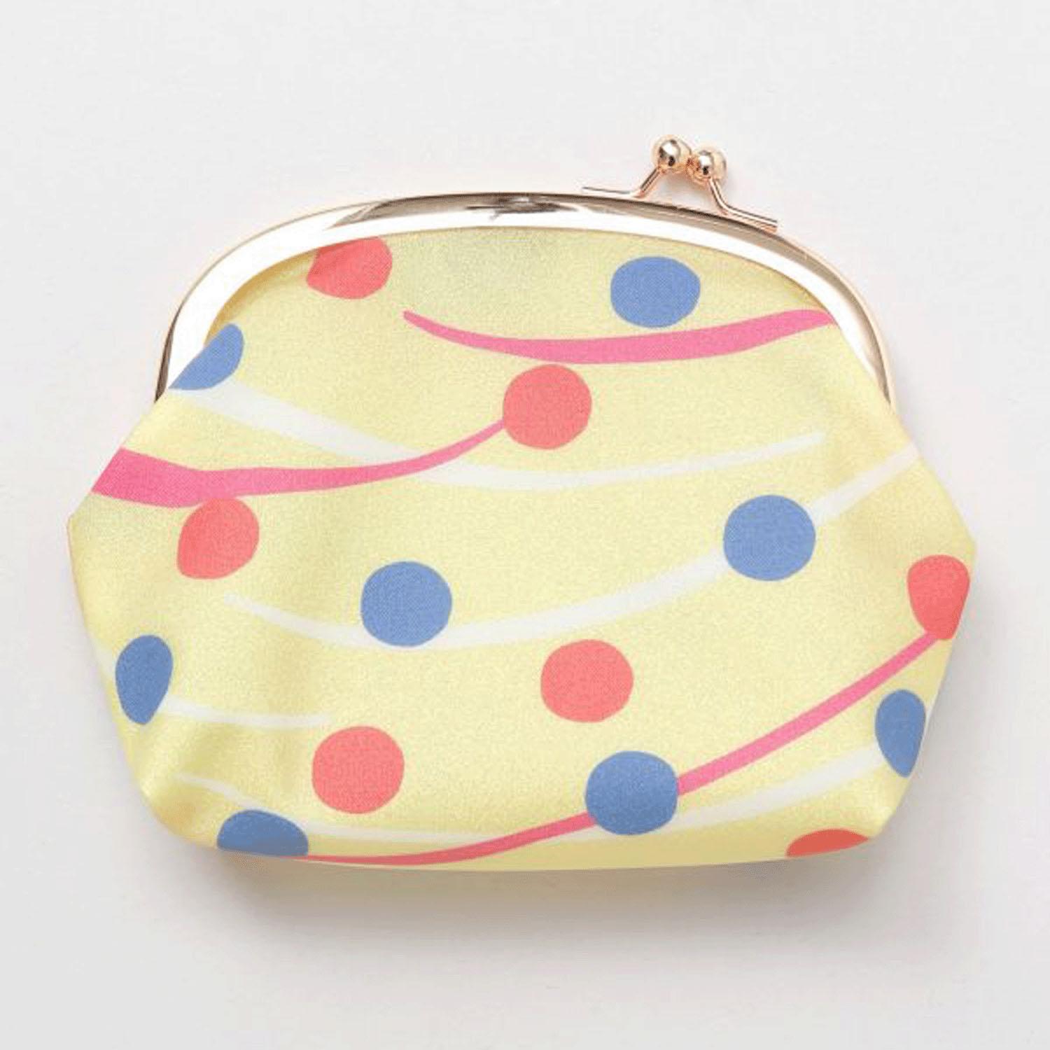 Yo-Yo Vinyl Multi-Pocket Purse - Yellow