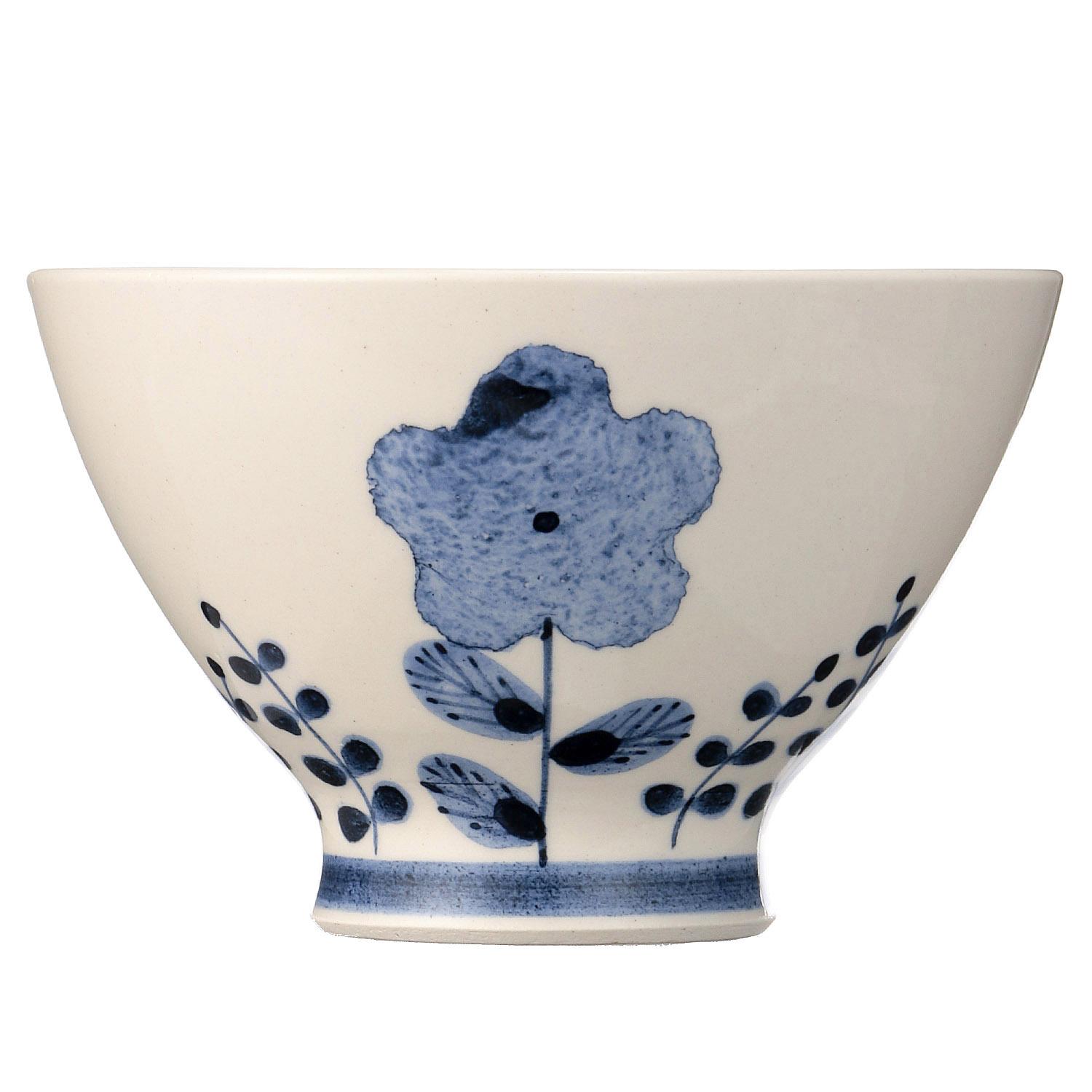 Tachibana Rice Bowl Teacup 01 Rice Bowl Blue