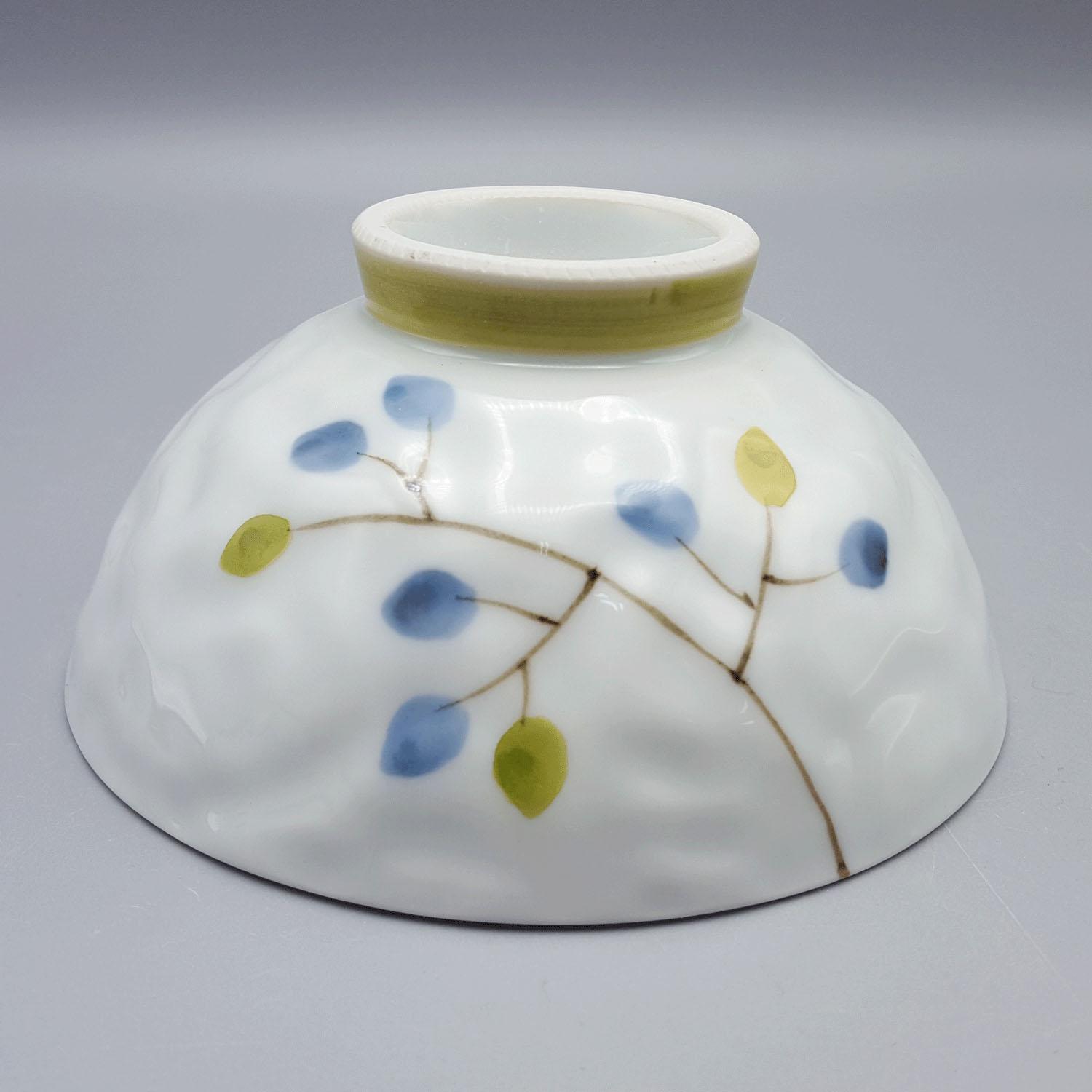 Gentle Breeze Rice Bowl・Teacup　Rice Bowl in Greenish-Yellow