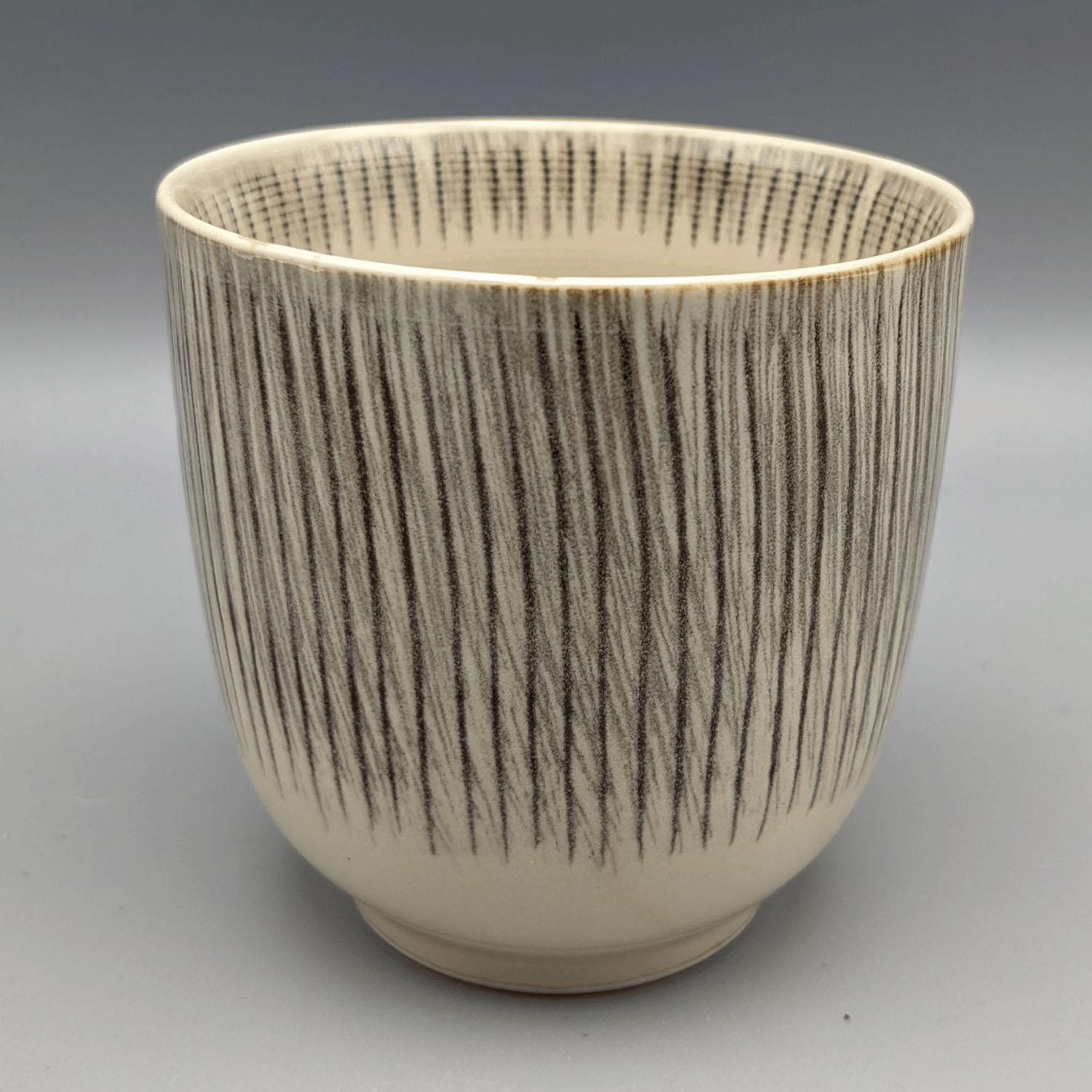 Ten Grass Carving Rice Bowl・Teacup　Teacup Tea