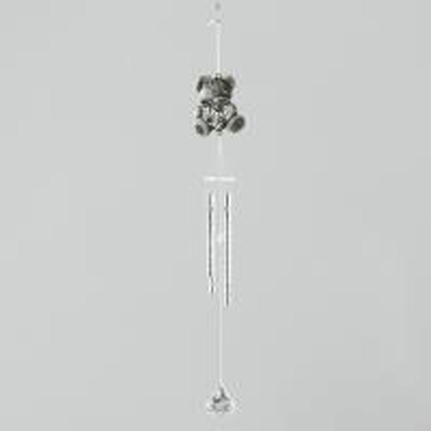 Wind Chime, Pewter, Flowers and Bear
