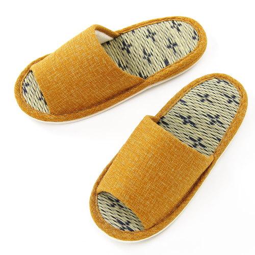 Cross-Pattern Tatami Slippers S