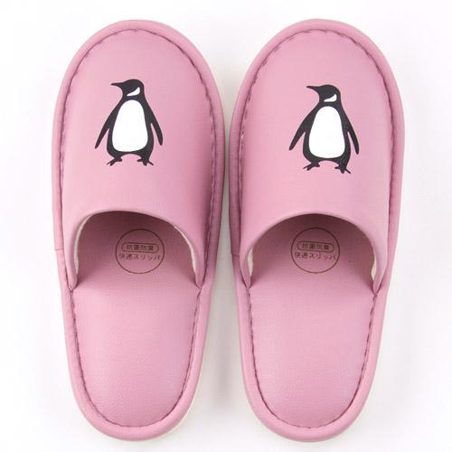 Penguin Synthetic Leather Slippers