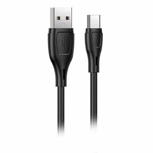 hoco. X61 Type-C Cable 3A Compatible・Tangle-Resistant Flexible Silicone Material Black X61-AC-BK