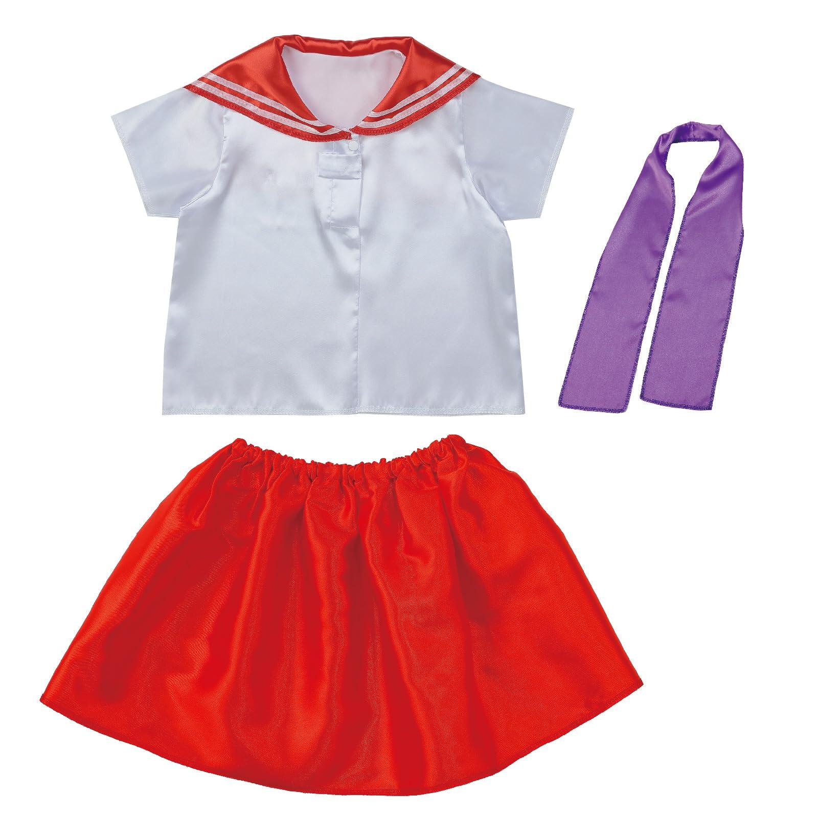 Kids Cosplay Costume Sailor Uniform Red × Purple