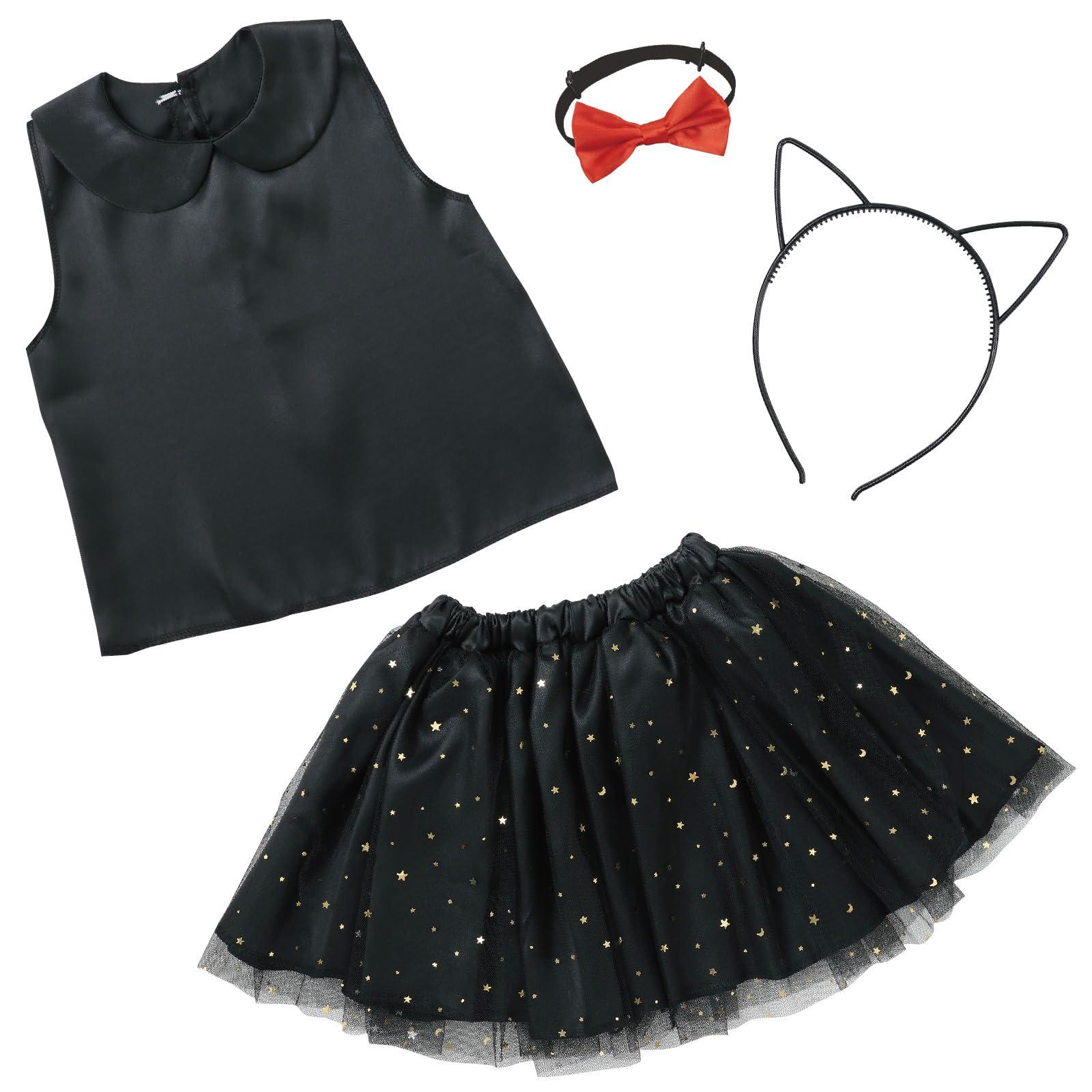 Kids Cosplay Costume Black Cat Set