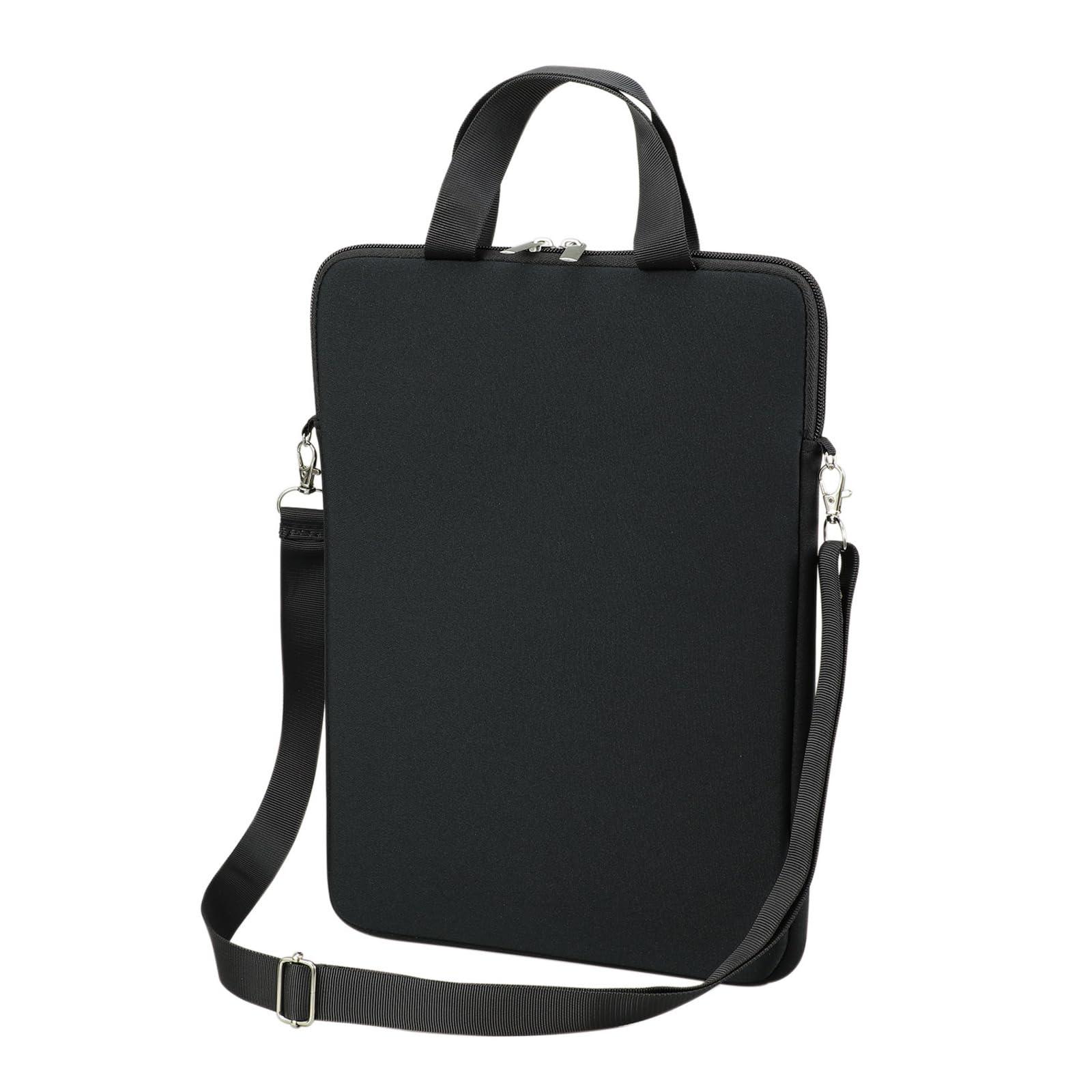 Cushioned PC Tablet Case with Shoulder Strap, Black
