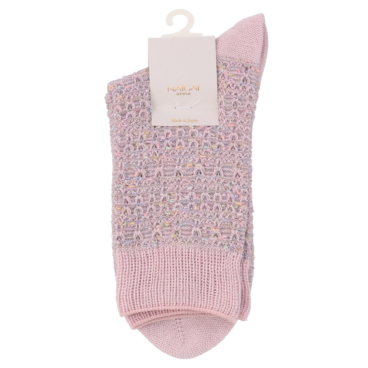 NAIGAI STYLE Lame Not Crew-Length Socks