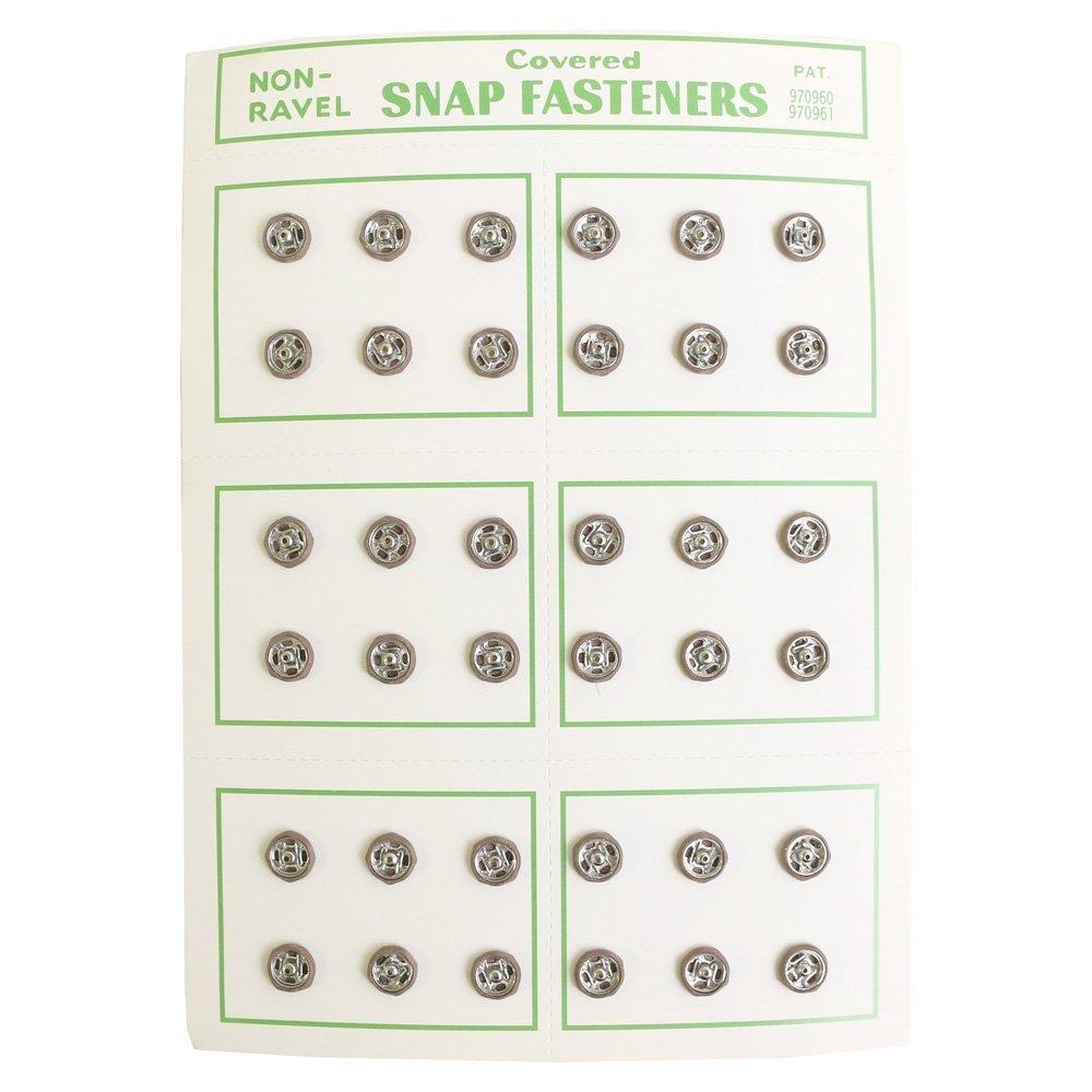 Nippon Chuko NBK Silk Snap Buttons 36-Piece Pack φ7mm Light Brown FSLK-7-144