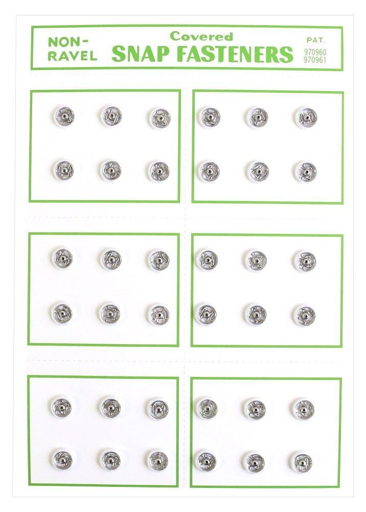 Nippon Chuko Silk Snap Buttons 36-Piece Set φ7mm White FSLK-7-1 Craft Supplies Buttons & Hooks Snaps