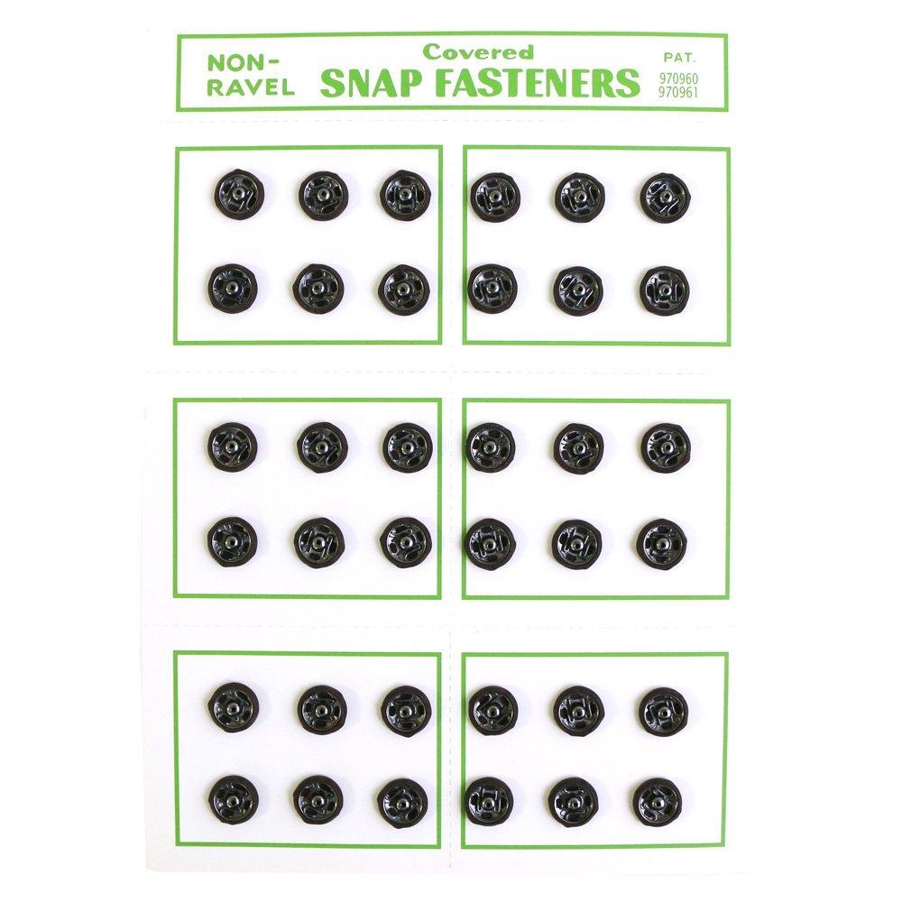 Nippon Chuko NBK Silk Snap Buttons 36-Piece Pack φ8mm Brown FSLK-8-48