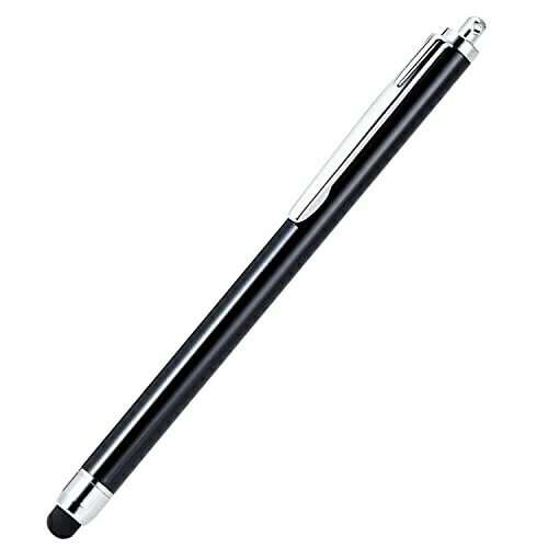 ELECOM Touch Pen for Smartphones and Tablets, Antibacterial, Silicone Type, Black P-TP02ABBK