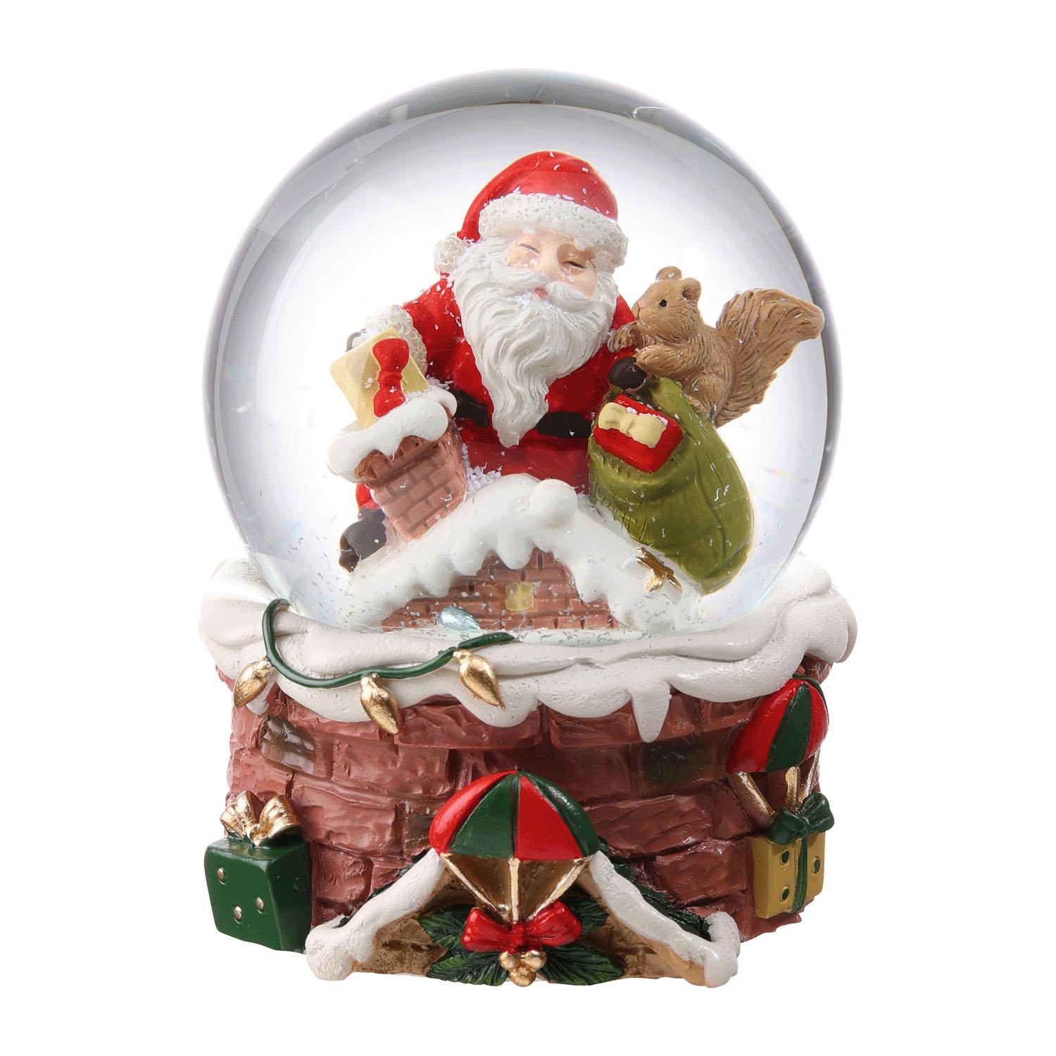 Snow Globe M Santa 01 House