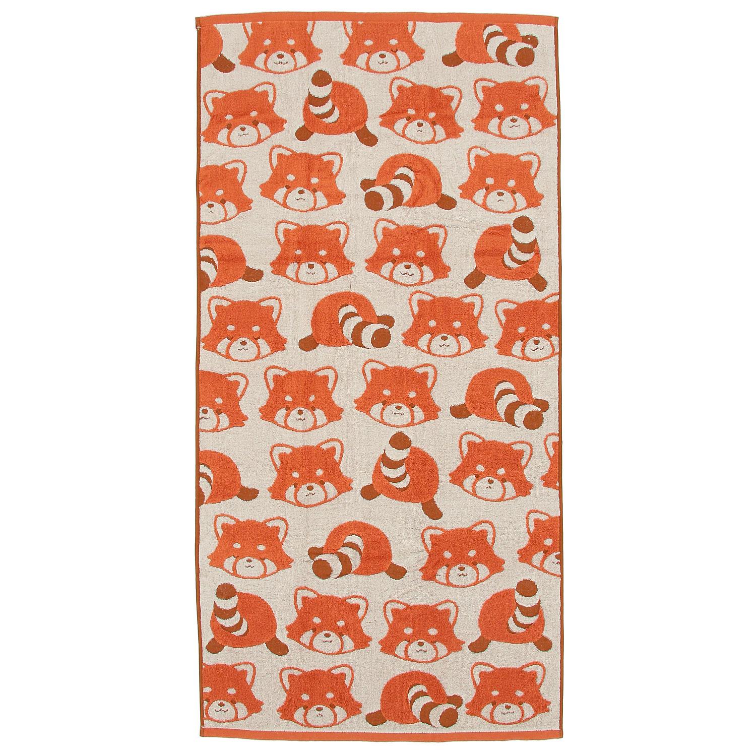 Hayashi Bath Towel Approx. 60×120cm Animal Face Red Panda BO400226