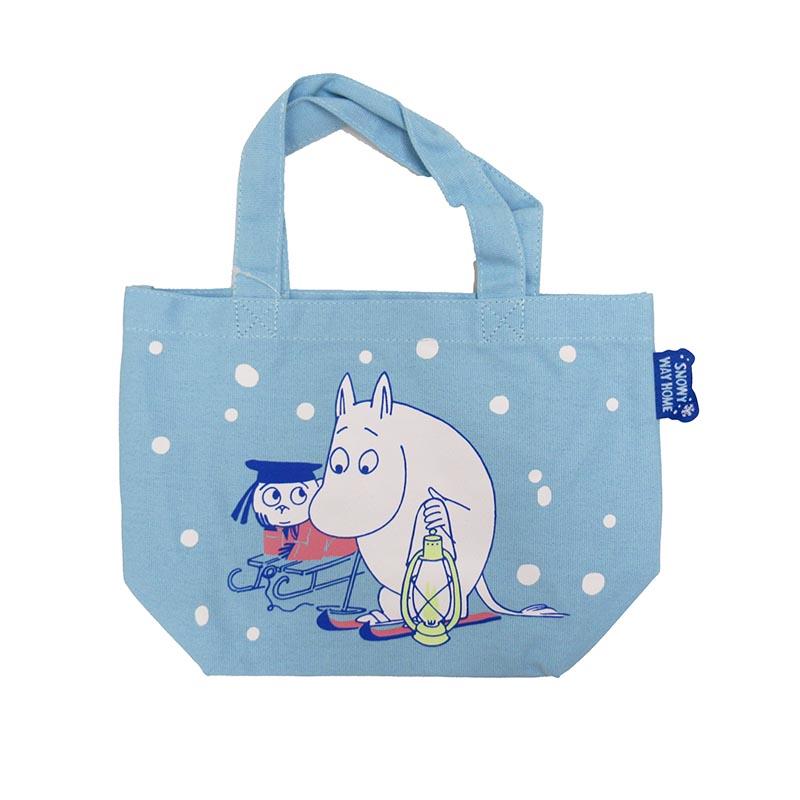 MOOMIN Lunch Bag with Colorful Gusset / Snow