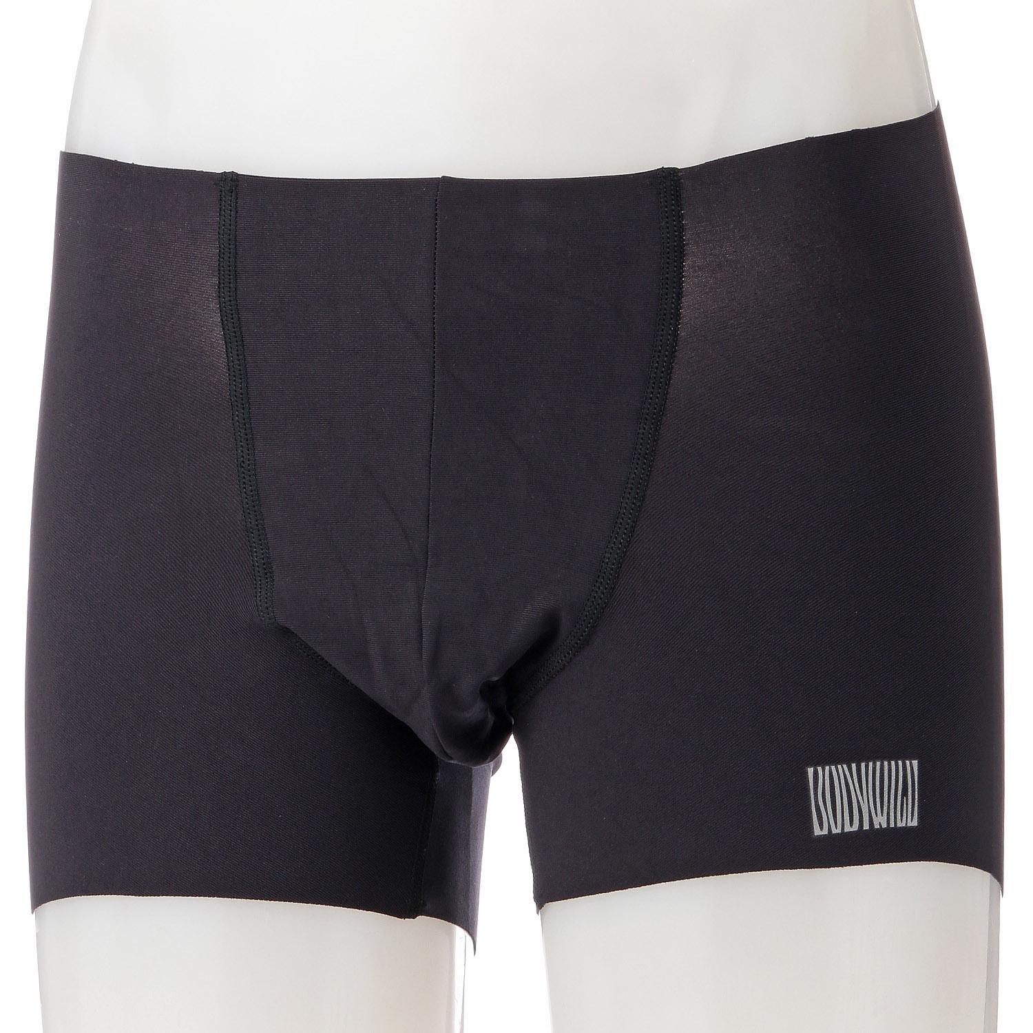 BODY WILD Cut-Off Airy Boxer Briefs Black M