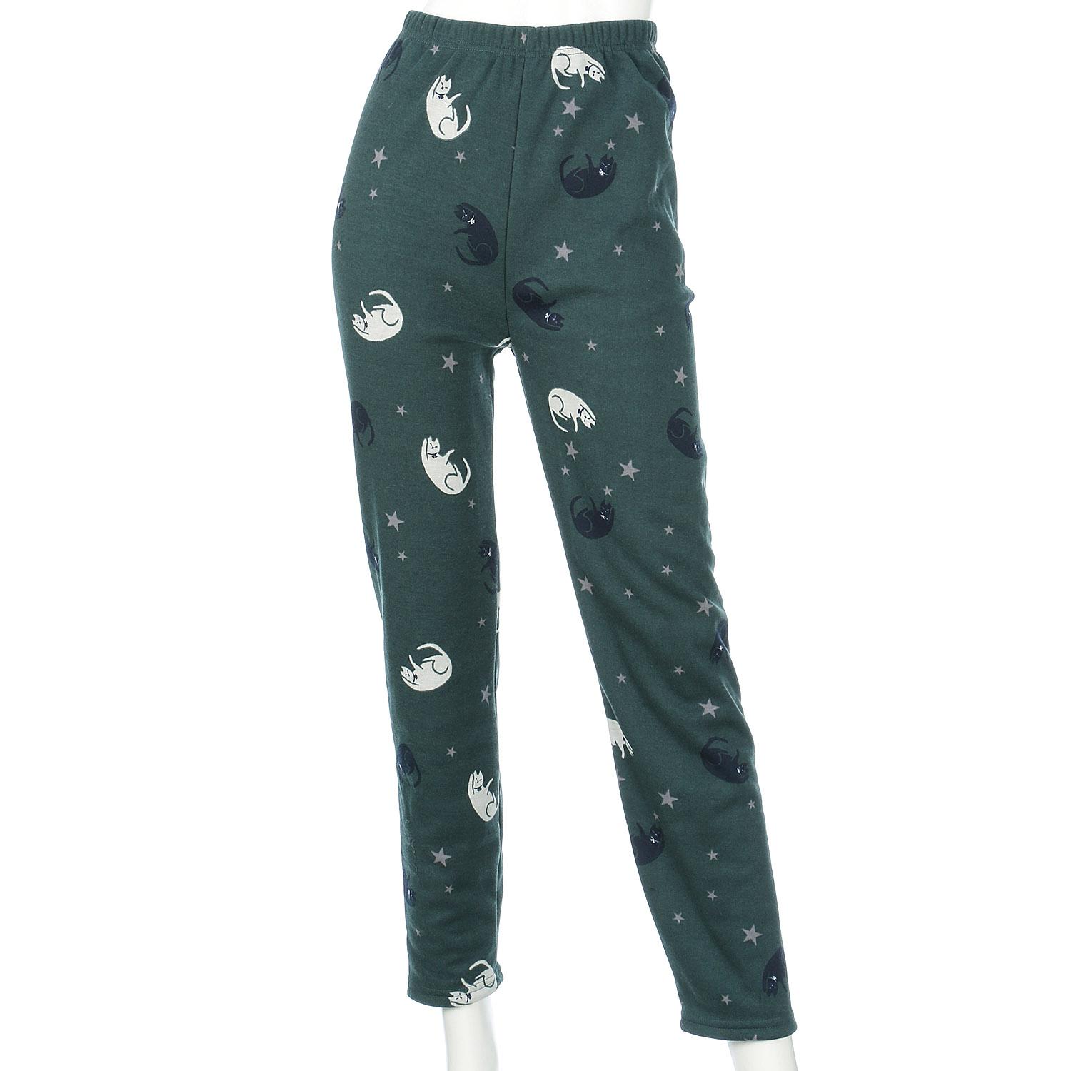 Nyanco-do Fleece-Lined Leggings 10-Inch Length