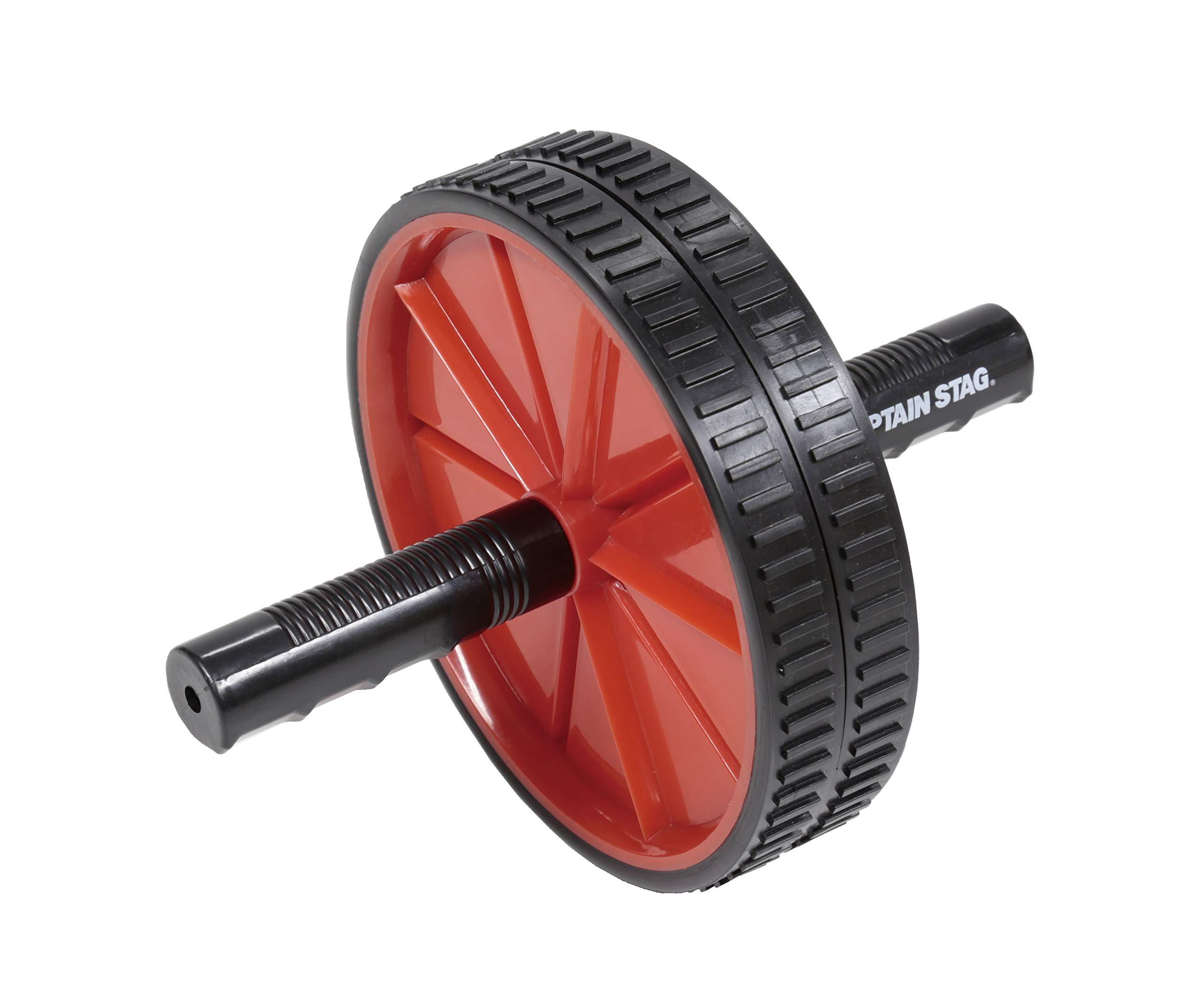 CAPTAIN STAG Ab Roller Exercise Roller Single Black/Red Vit Fit UR-858