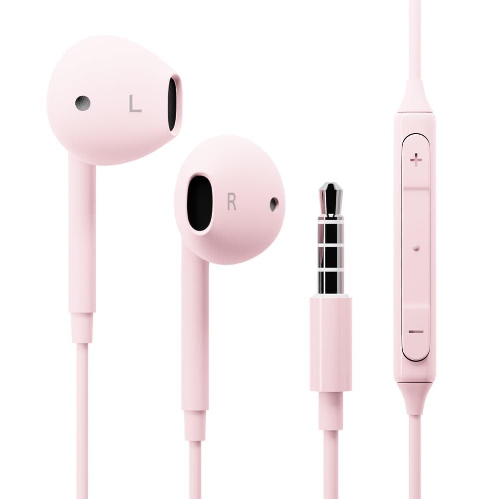 Premium Style 3.5mm Earphone Plug Stereo Earphones Pink PG-SEIE1PK4