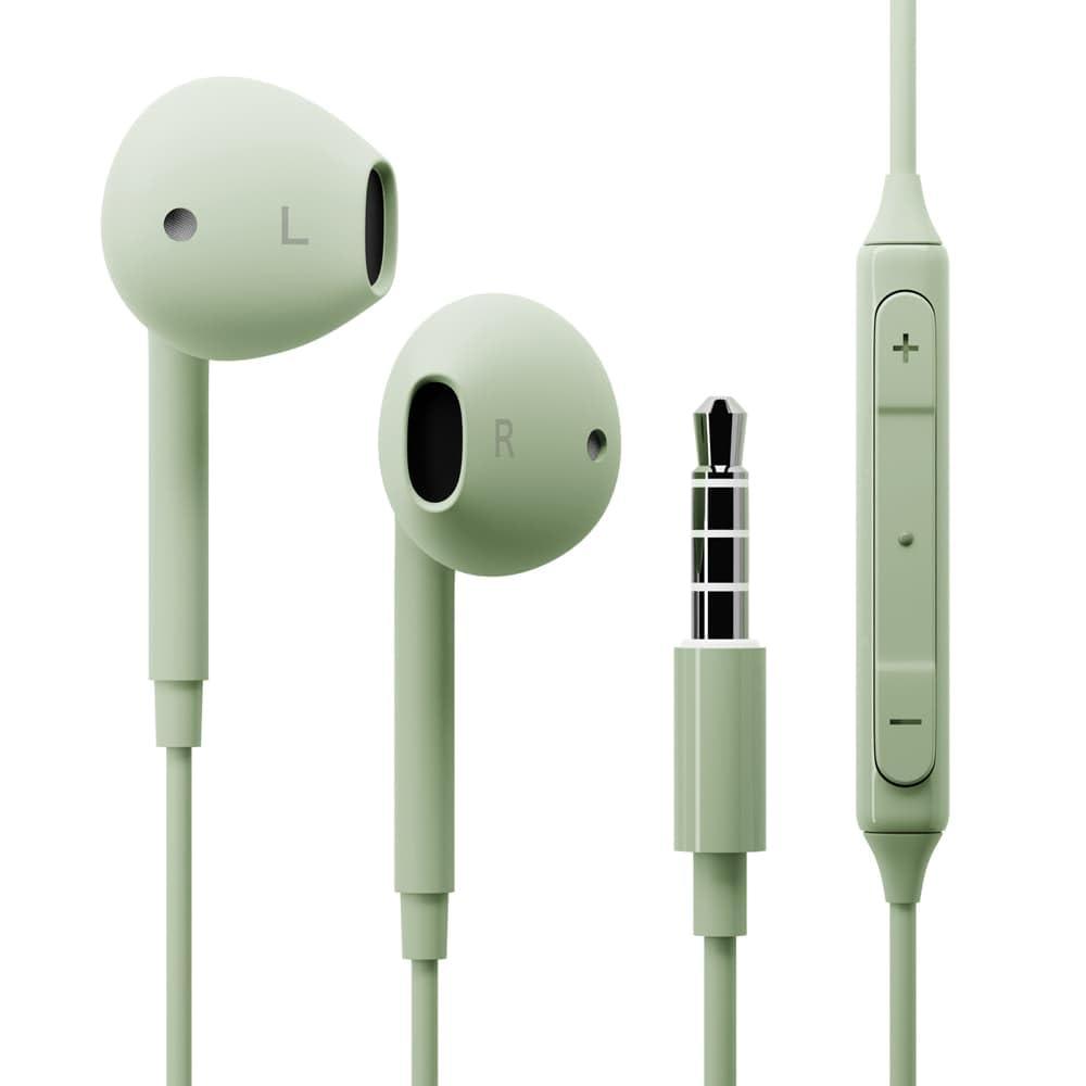 Premium Style 3.5mm Earphone Plug Stereo Earphones Green PG-SEIE1GR6