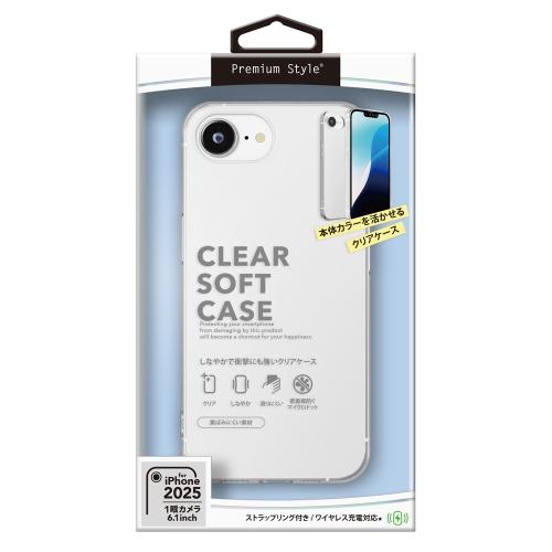 PGA Clear Soft Case for iPhone 16e Clear type that maximizes the beauty of the device PG-25KTP01CL