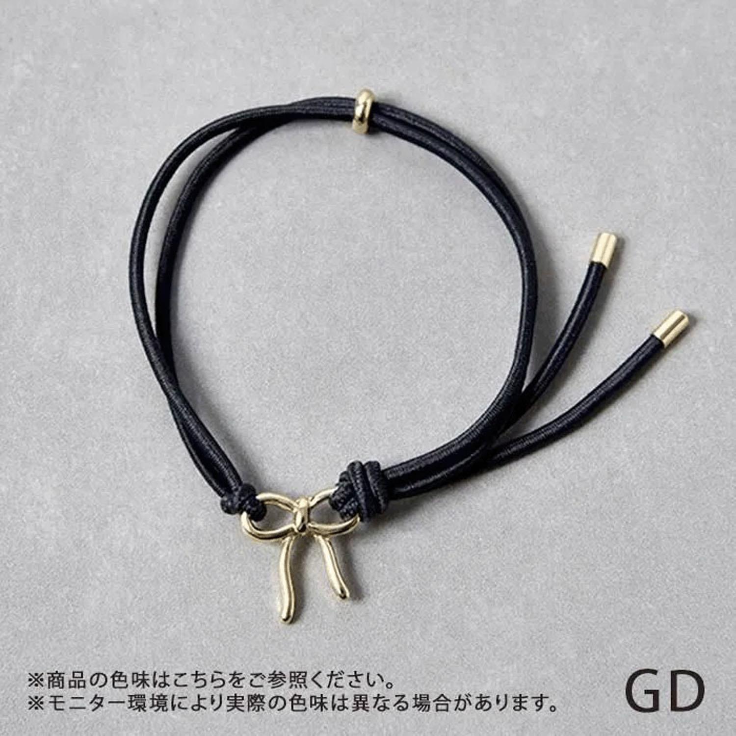 Anti-Static Hair Bracelet Ribbon Gold