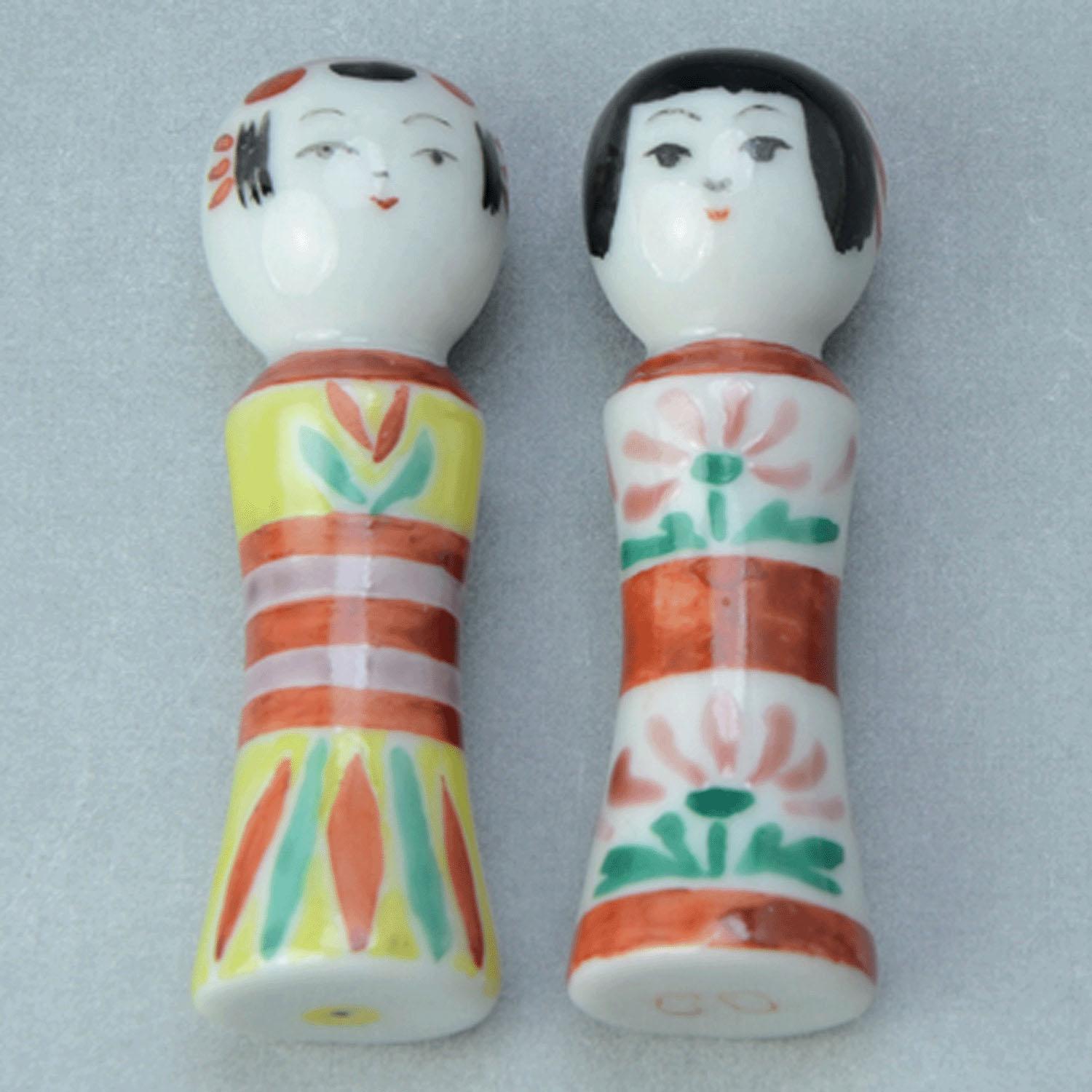 Pair of Chopstick Rest Kokeshi