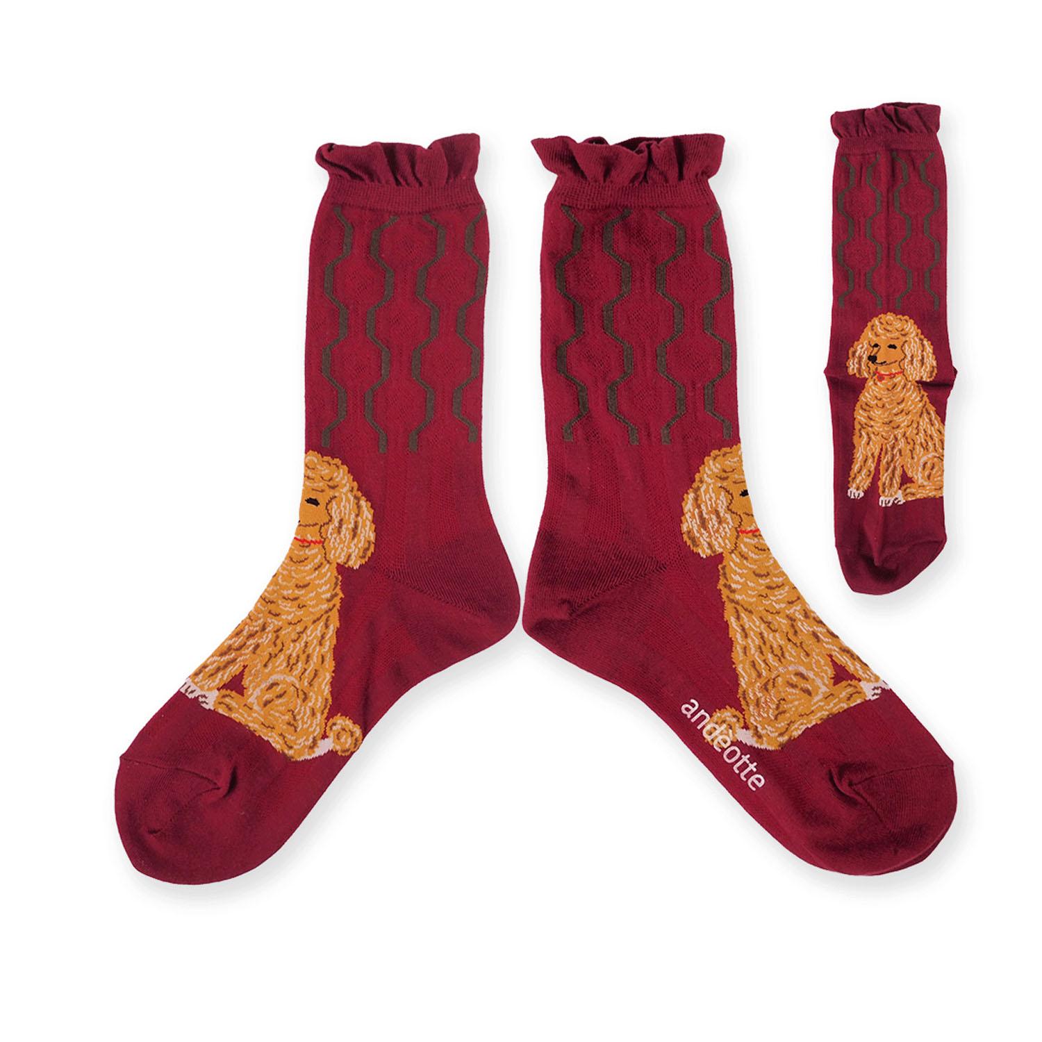 High-Gauge Crew Socks DOG