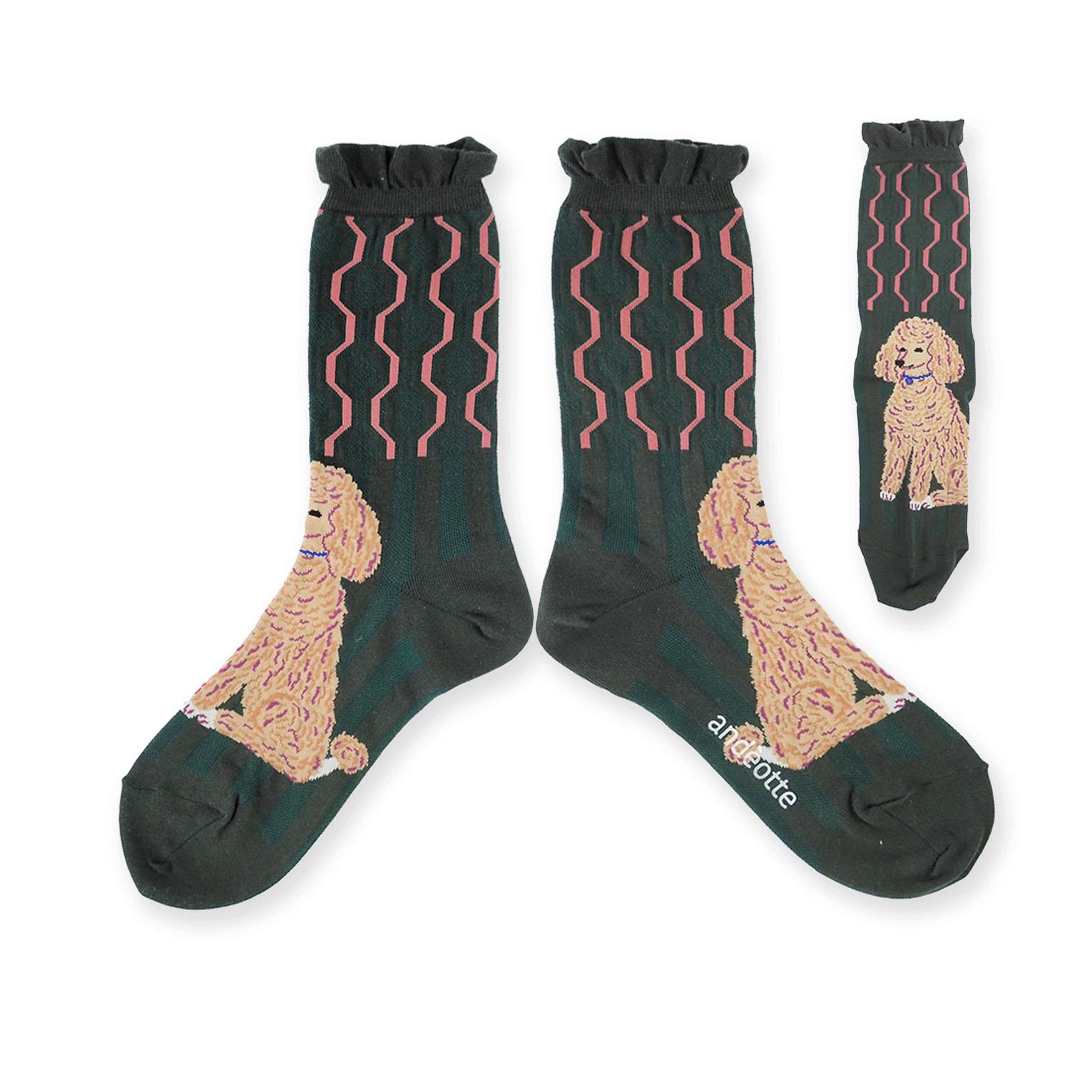 High-Gauge Crew Socks DOG