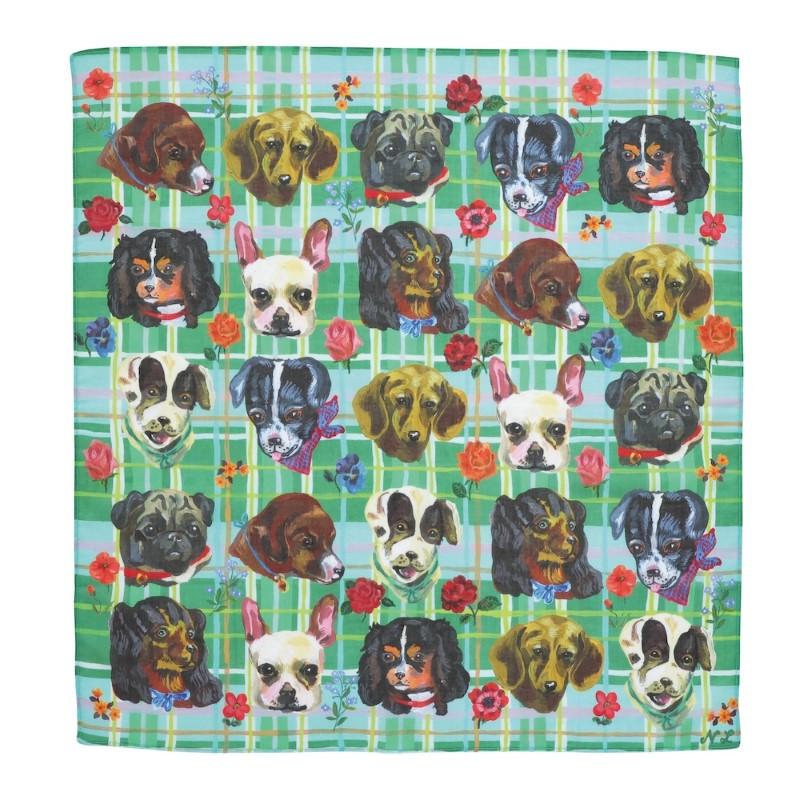 Nathalie Lete Handkerchief Dogs-GR