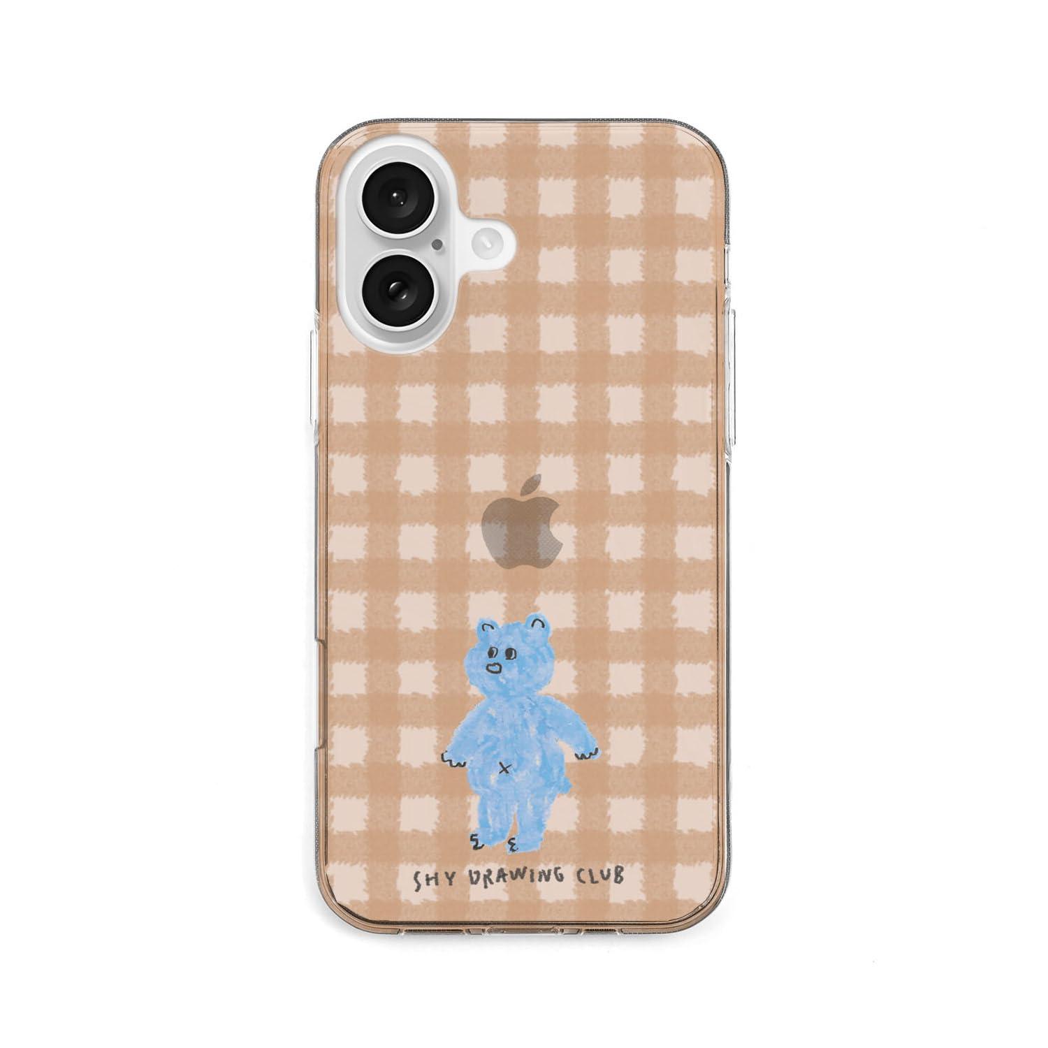 AKAN Soft Clear Case for iPhone 17 Shy Dreamers Bear AK27720i17