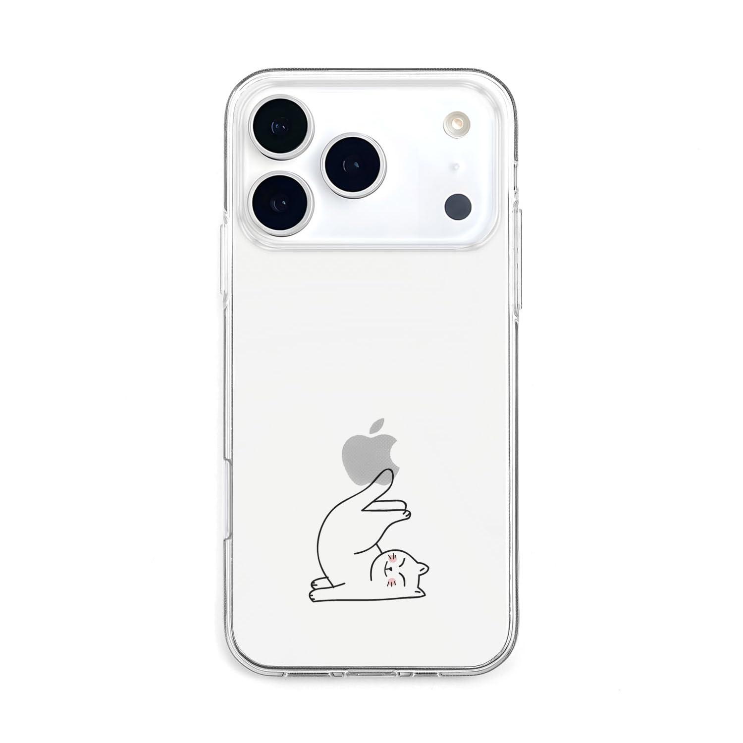 AKAN Soft Clear Case for iPhone 17 Pro Rolling Exercise Cat AK27723i17PR