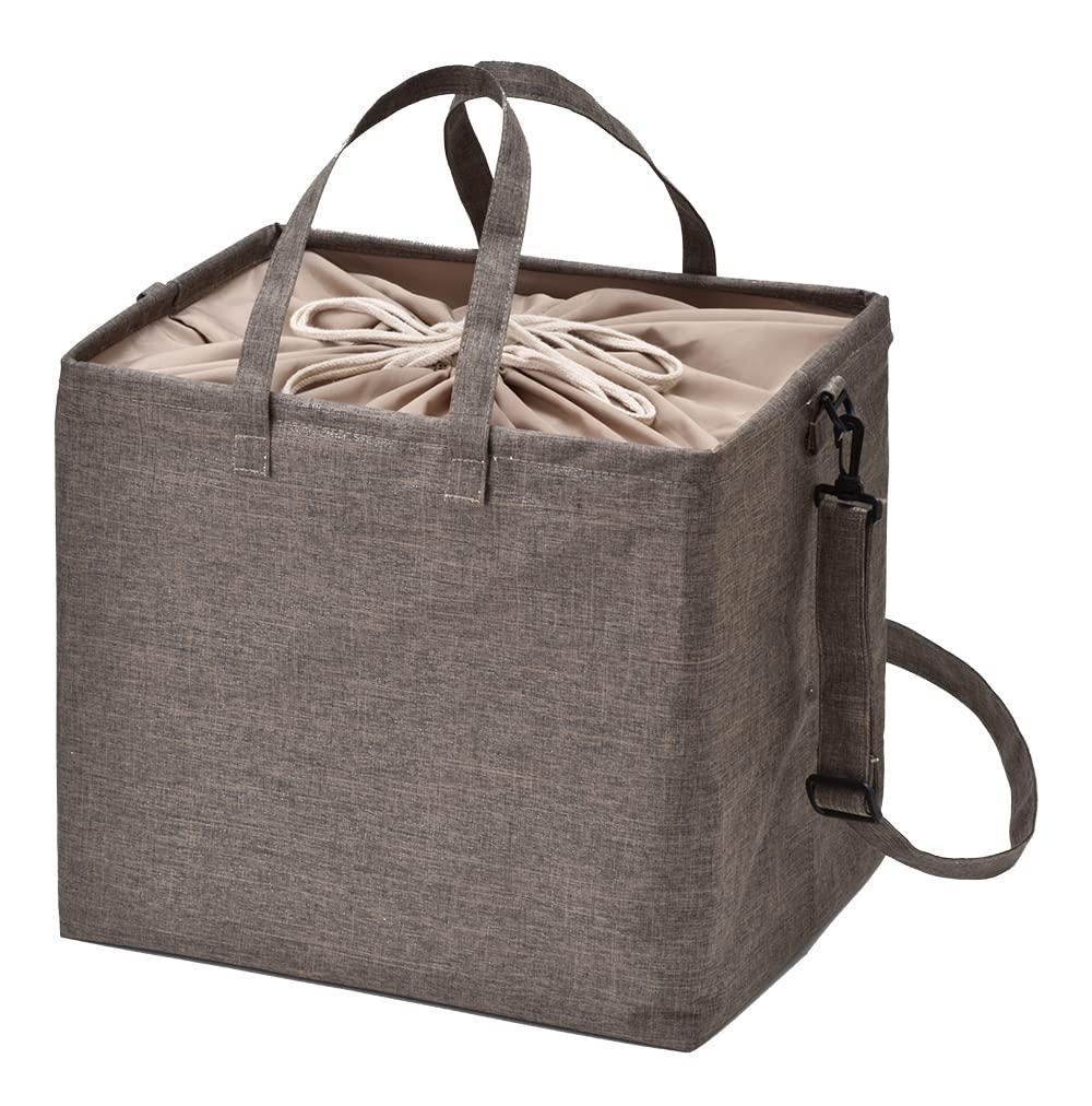 Large Capacity Shoulder Strap Multi-Purpose Laundry Bag Square Shape with Drawstring Closure to Hide Contents Ample Storage Space Includes Shoulder Strap MLBS-02