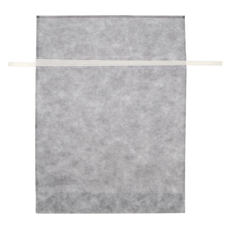 HEIKO Non-Woven Drawstring Bag F Bag W Chante Type LL Plain Gray 5-Pack