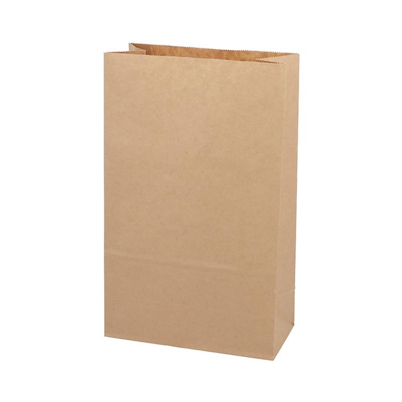 HEIKO Paper Bags Square Bottom Bags 24-12 Unbleached Plain 50 Sheets/Bag