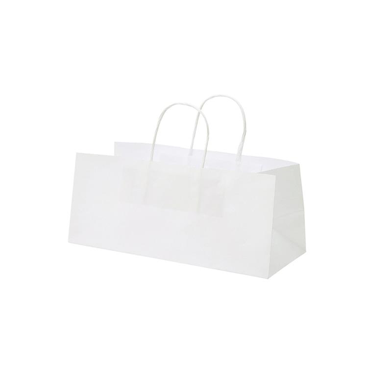 HEIKO Handle Paper Bag Oblong Bag 29-12 Plain White 20 Sheets/Bag
