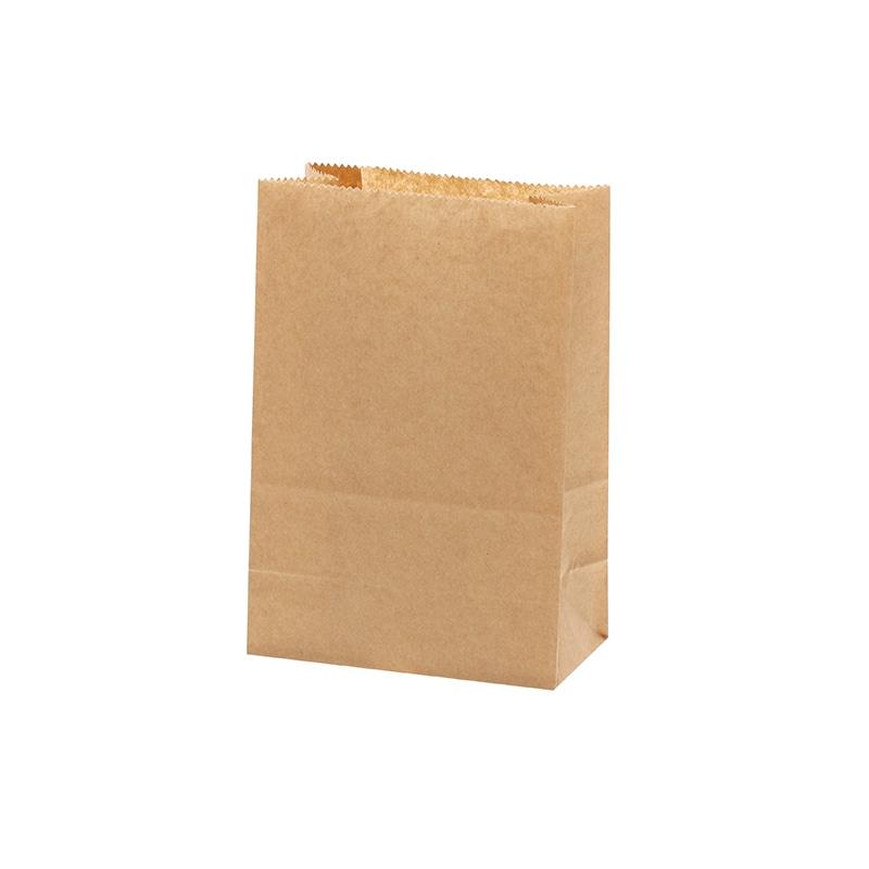 HEIKO NF Oil-Resistant Square-Bottom Bags 11-6 Unbleached Plain 100 Sheets