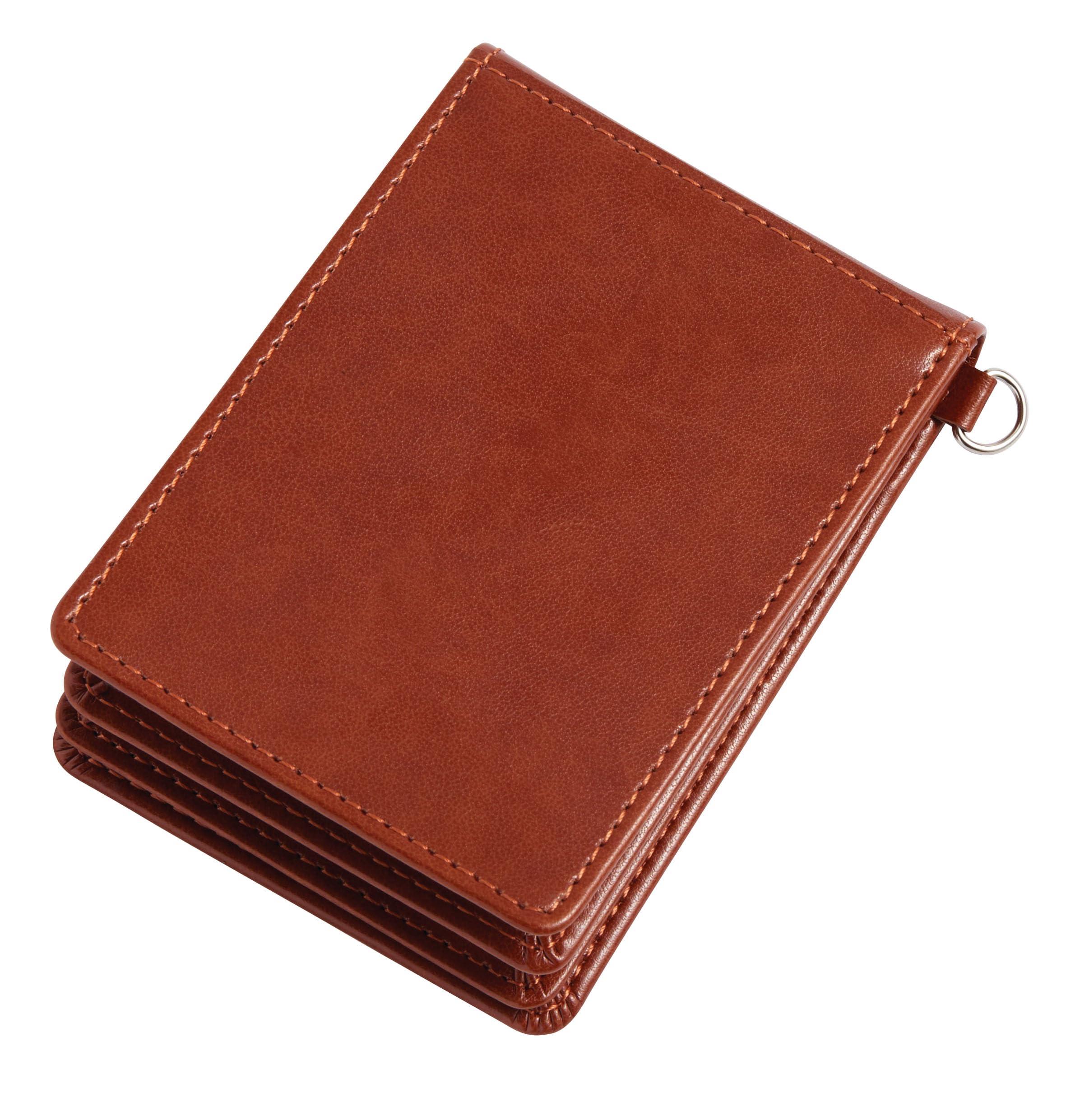 Reimei Fujii Pass Case Gloire Vertical 5-Window Brown GLP1167C