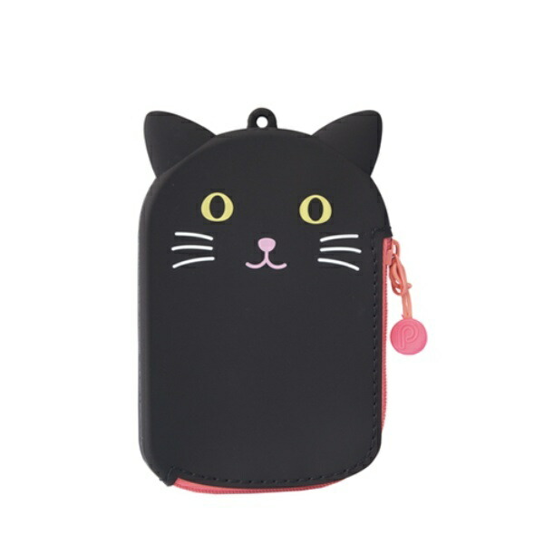 Rihitorabu Pass Pouch Pass Case Kuro Neko A7784-3