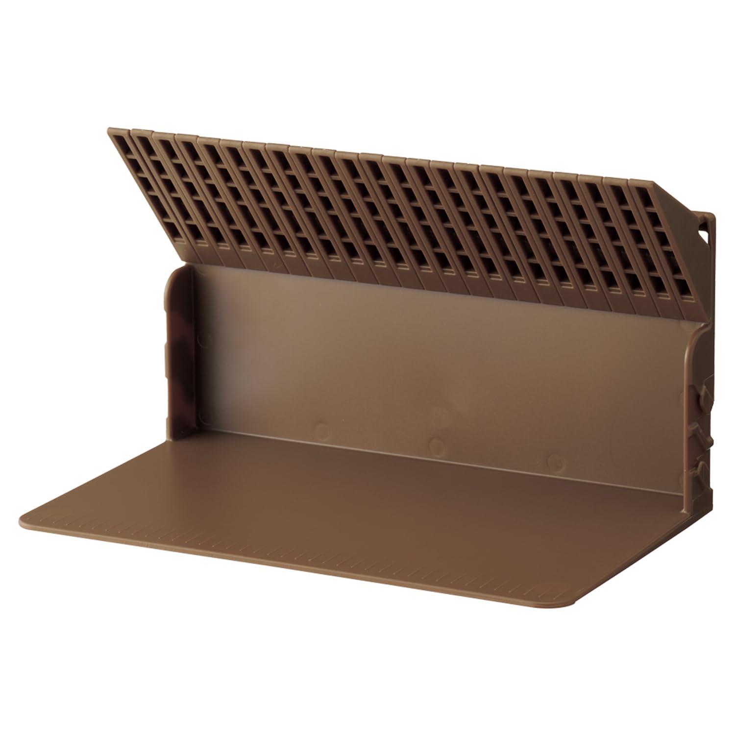 Rihitorabu Book Stand & Bookend Set - Won't Tip Over Even with One Book - CD/DVD Storage - Brown Limited Edition Color A3575-9