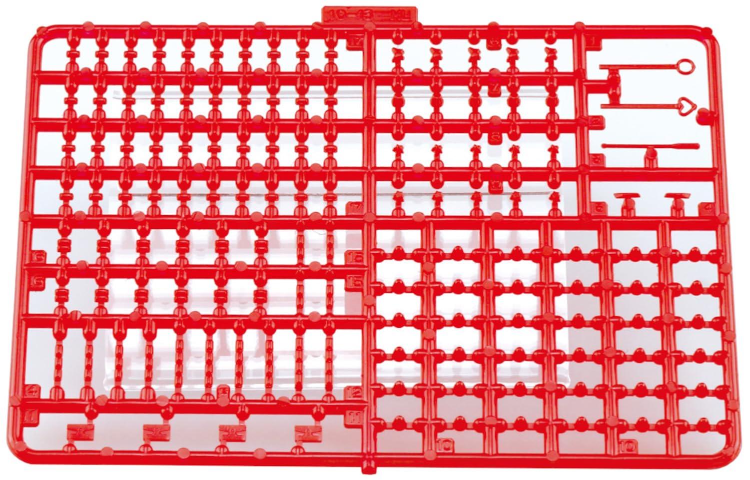 AOSHIMA 1/32 The Deco Truck Parts No.11-RE Marker Lamp 4-Piece Set Clear Red Plastic Model Parts (Automobile)