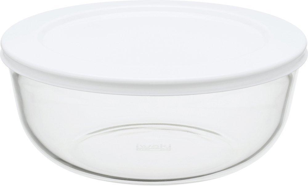 iwaki Heat-Resistant Glass Storage Container L 1.3L Pack Bowl KBC4160-W1