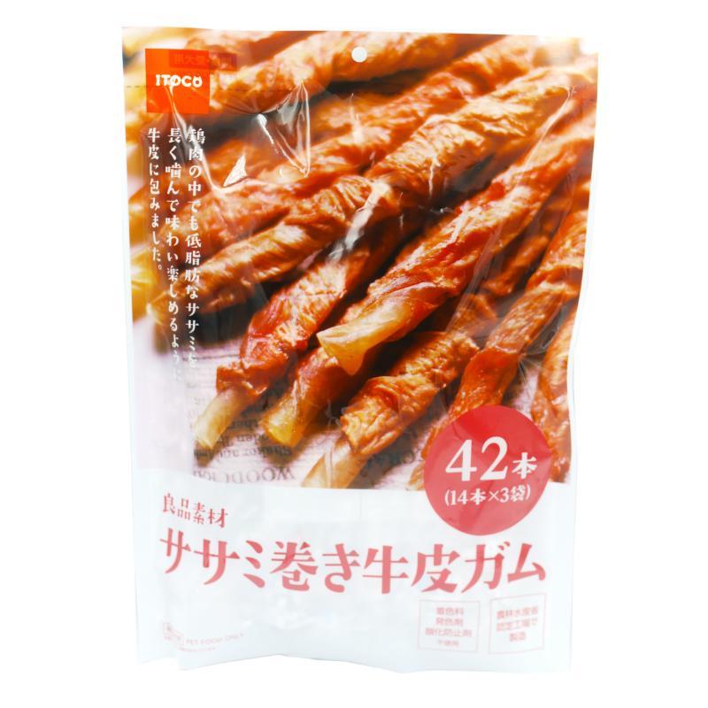 Premium Quality Chicken Breast Rolled Cowhide Gum, 42 Sticks